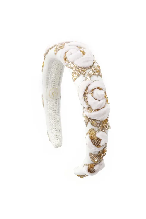 Gold rosette band